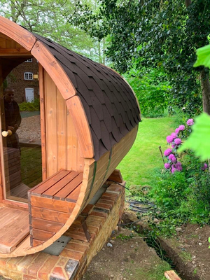 2 - 8 pessoas com de madeira da sauna do tambor da capacidade/sem opção do patamar