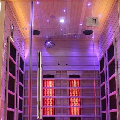 Sauna infravermelha distante da madeira da cicuta de Digitas com escala de tempo dos minutos 0-60
