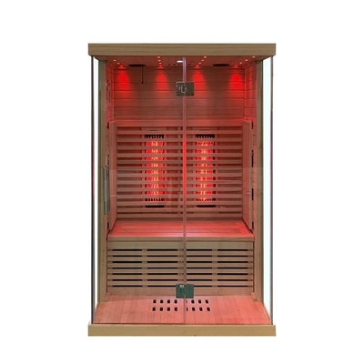 Espectro completo e tamanho infravermelho distante da pessoa da sala 2 da sauna da cicuta do painel do carbono