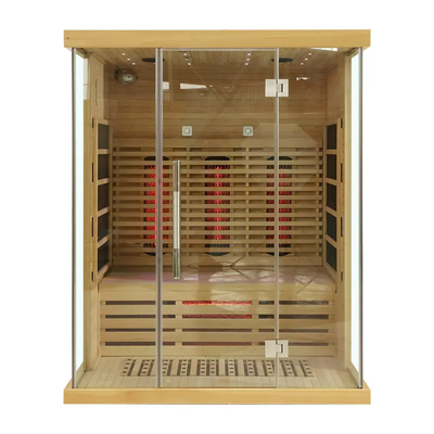 Painel luxuoso Heater Full Spectrum Infrared Sauna do carbono do EMF para a casa comercial de 3 pessoas