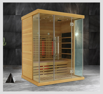 Painel luxuoso Heater Full Spectrum Infrared Sauna do carbono do EMF para a casa comercial de 3 pessoas