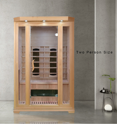Sauna doméstica 110 - 240V com painel de controle de computador de vidro temperado de 8 mm