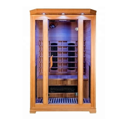 Sala de sauna doméstica canadense Hemlock 2 pessoas 1750 W com sistema de segurança