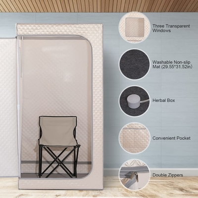 1 pessoa Sauna doméstica portátil corpo inteiro Sauna interna úmida