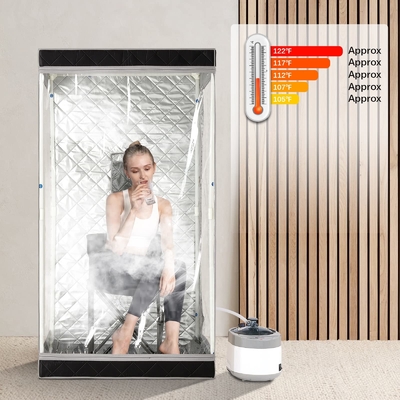 Sauna a vapor portátil com capacidade de 4 litros de água