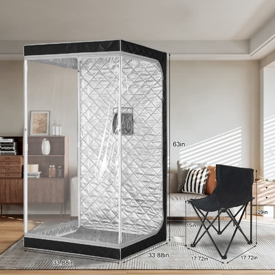Tenda de Sauna Portátil Full Body Home Plegavel Tenda de Sauna de Vapor Médio Portátil