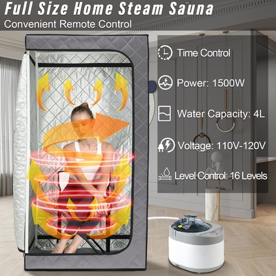 Sauna de vapor portátil de 110 - 120V AC 60Hz com design de janelas transparentes