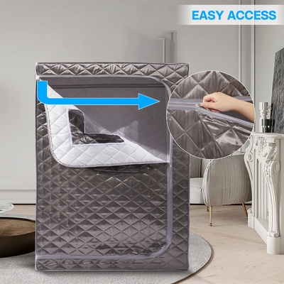 Sauna de vapor portátil de tamanho completo em casa Sauna de spa com capacidade de 4 litros de água