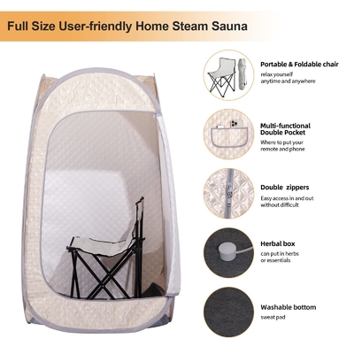 Sauna de vapor portátil de tamanho completo Spa doméstico Sauna pop-up portátil interior
