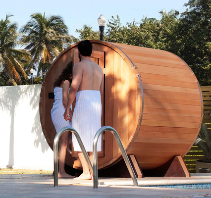 Barril de madeira de pinho canadense Sauna de vapor tradicional 6000W