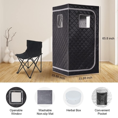 Kit de Sauna a Vapor Portátil de Tamanho Completo Spa Pessoal Para Relaxamento em Casa
