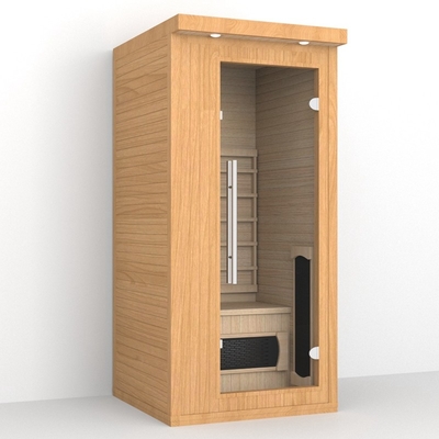 Sala de sauna interior 1 - 2 pessoas Sauna infravermelha distante com cápsula de luz vermelha