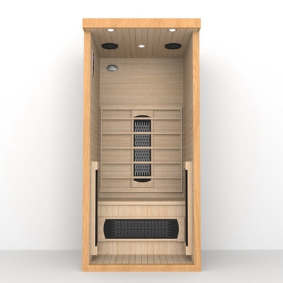 Sala de sauna interior 1 - 2 pessoas Sauna infravermelha distante com cápsula de luz vermelha
