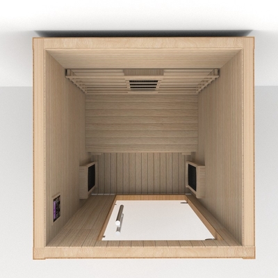 Sala de sauna interior 1 - 2 pessoas Sauna infravermelha distante com cápsula de luz vermelha