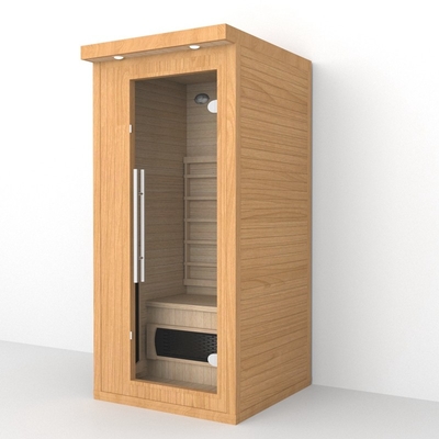 Sala de sauna interior 1 - 2 pessoas Sauna infravermelha distante com cápsula de luz vermelha