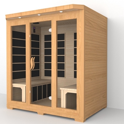Sauna infravermelha próxima Smartmak Sauna infravermelha de baixo emf 4 pessoas Sauna infravermelha de cedro vermelho
