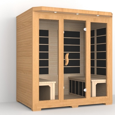 Sauna infravermelha próxima Smartmak Sauna infravermelha de baixo emf 4 pessoas Sauna infravermelha de cedro vermelho