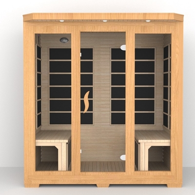 Sauna infravermelha próxima Smartmak Sauna infravermelha de baixo emf 4 pessoas Sauna infravermelha de cedro vermelho