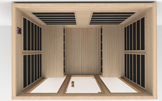 Sauna infravermelha próxima Smartmak Sauna infravermelha de baixo emf 4 pessoas Sauna infravermelha de cedro vermelho