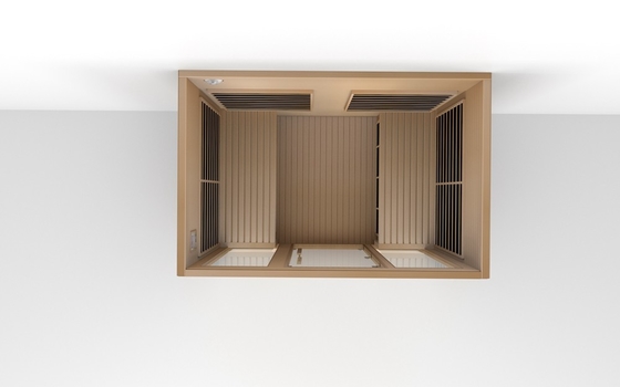 ODM OEM Madeira Sólida Sala de Sauna Far Infrared Grande Para 4 Pessoas