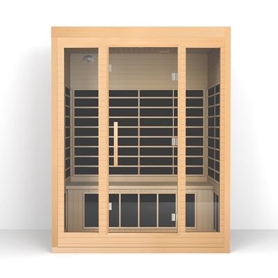 Casa Tradicional Baixa Emf Sauna de infravermelho próximo Material de cedro vermelho Para 3 pessoas