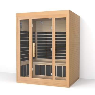Casa Tradicional Baixa Emf Sauna de infravermelho próximo Material de cedro vermelho Para 3 pessoas