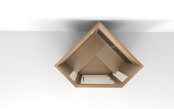 Sauna infravermelha tradicional de luxo para 3 pessoas Sauna infravermelha de cedro vermelho