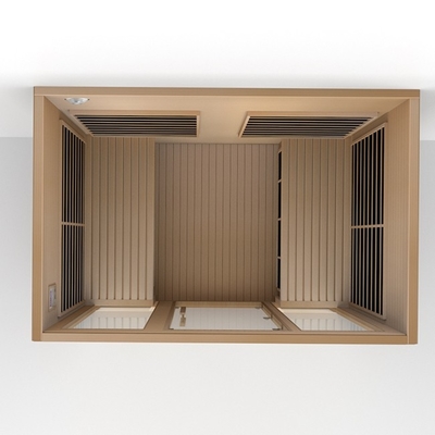 ODM OEM Madeira Sólida Sala de Sauna Far Infrared Grande Para 4 Pessoas