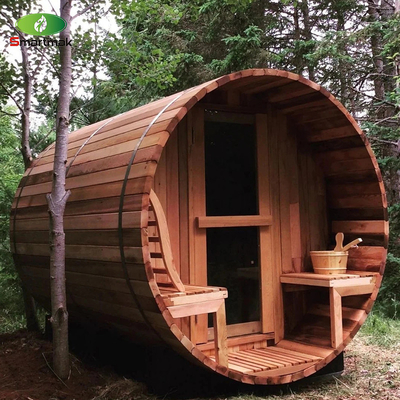 Spa de vapor seco Aquecido a madeira a ar livre Barril à prova d'água Sala de sauna Uso em jardim