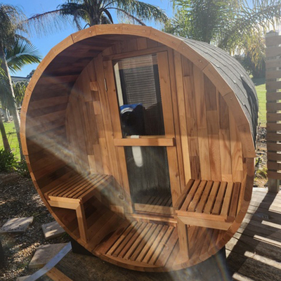 Preço mais baixo Sauna de barril de madeira de cedro