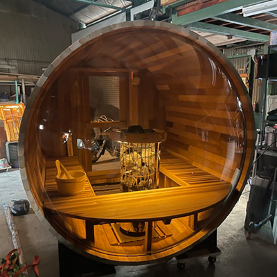 Preço mais baixo Sauna de barril de madeira de cedro