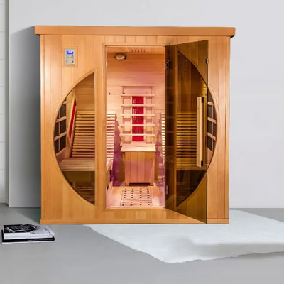 Painel de carbono de espectro completo Sauna infravermelha distante Cedro vermelho 0.C - 65.C Temperatura de funcionamento