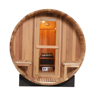 Aquecedor de sauna de barril de mão de madeira Instalação fácil Cor de madeira Design elegante