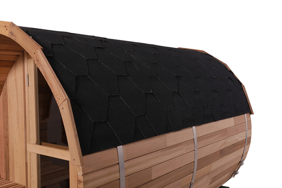 Barril de sauna de vidro temperado de madeira Instalação fácil Faixa de temperatura 15-90.C