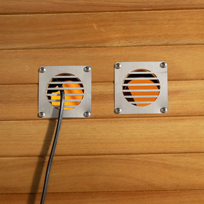 Painel de controle de tela sensível ao toque 6KW aquecedor de fogão Hemlock / Red Cedar Sauna de vapor Sala com luz LED