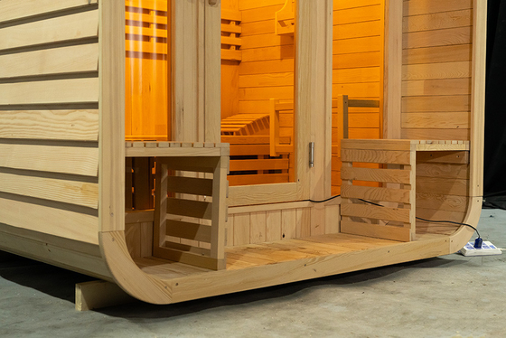 Sauna de vapor de ozônio 220V Sauna de vapor com gerador de ozônio Hemlock Red Cedar 0-99 MIN Timer
