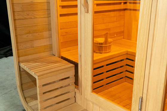 Sala de sauna de vapor de luxo com tela sensível ao toque com luzes LED gerador de ozônio e 0-99 MIN Timer