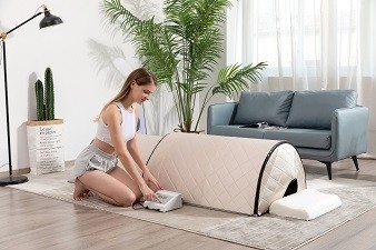 3 sauna infravermelha de aquecimento da abóbada do abeto dos cuidados médicos 1300W da abóbada da sauna do EMF da zona baixa