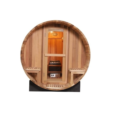 Madeira Cedar Outdoor Sauna Room da sauna do tambor da pessoa dos cuidados médicos 4 da família