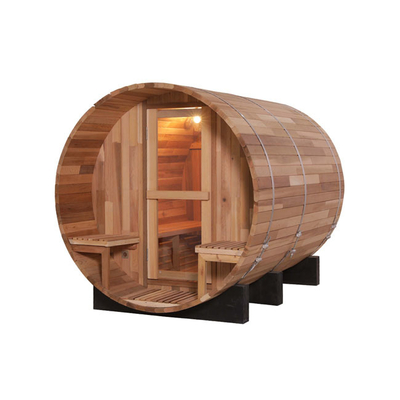 Madeira Cedar Outdoor Sauna Room da sauna do tambor da pessoa dos cuidados médicos 4 da família