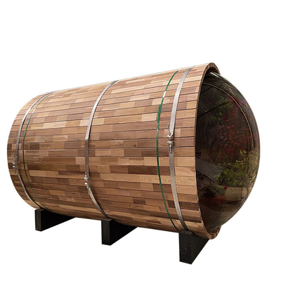 Sala de vapor vermelha canadense da sauna do tambor da pessoa de Cedar Wood 6 para o jardim