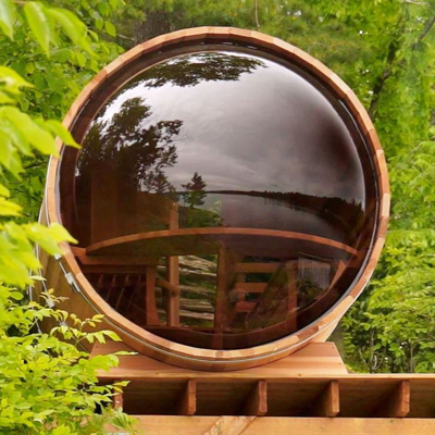 Sala de vapor vermelha canadense da sauna do tambor da pessoa de Cedar Wood 6 para o jardim