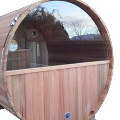 Pessoa de RoHS 8 em volta da sauna exterior Cedar Barrel Sauna Wood Stove vermelho
