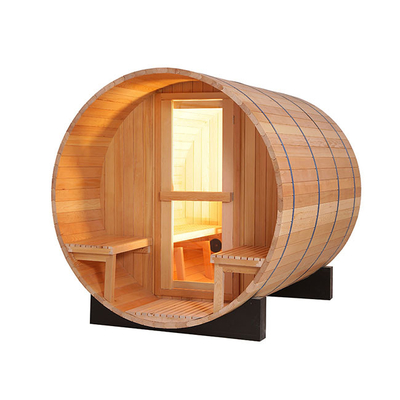 Sala de madeira 4500W exterior da sauna do tambor da cicuta canadense