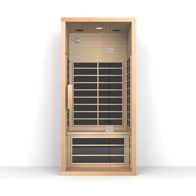 sauna infravermelha vermelha de 1350W Cedar Sauna Room Indoor Far para a única pessoa