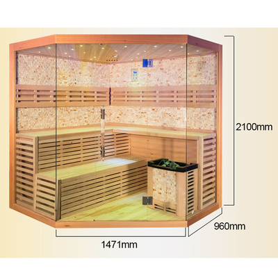 Cedro vermelho da sala interna da sauna da casa do vapor para o alvejante da desintoxicação e da pele
