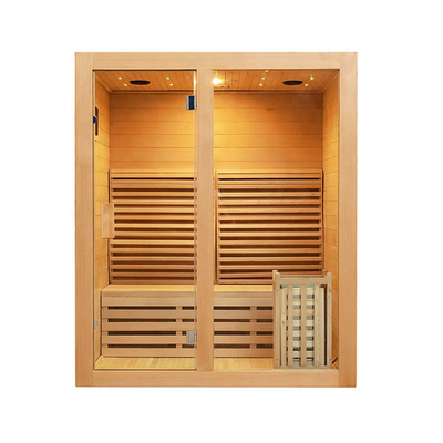 Jogos internos vermelhos da sauna de Cedar Wooden Domestic Steam Rooms para a pessoa 3