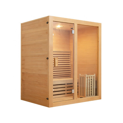 Jogos internos vermelhos da sauna de Cedar Wooden Domestic Steam Rooms para a pessoa 3