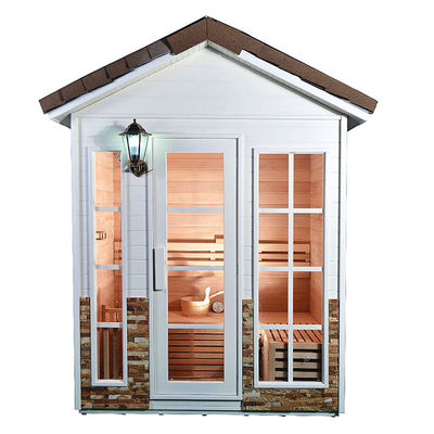 Quintal seco exterior finlandês impermeável da sauna de 3 pessoas