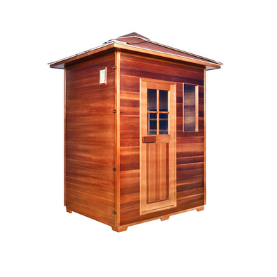 Infravermelho da madeira da pessoa de Heater Outdoor Dry Sauna Room 3 do painel do carbono